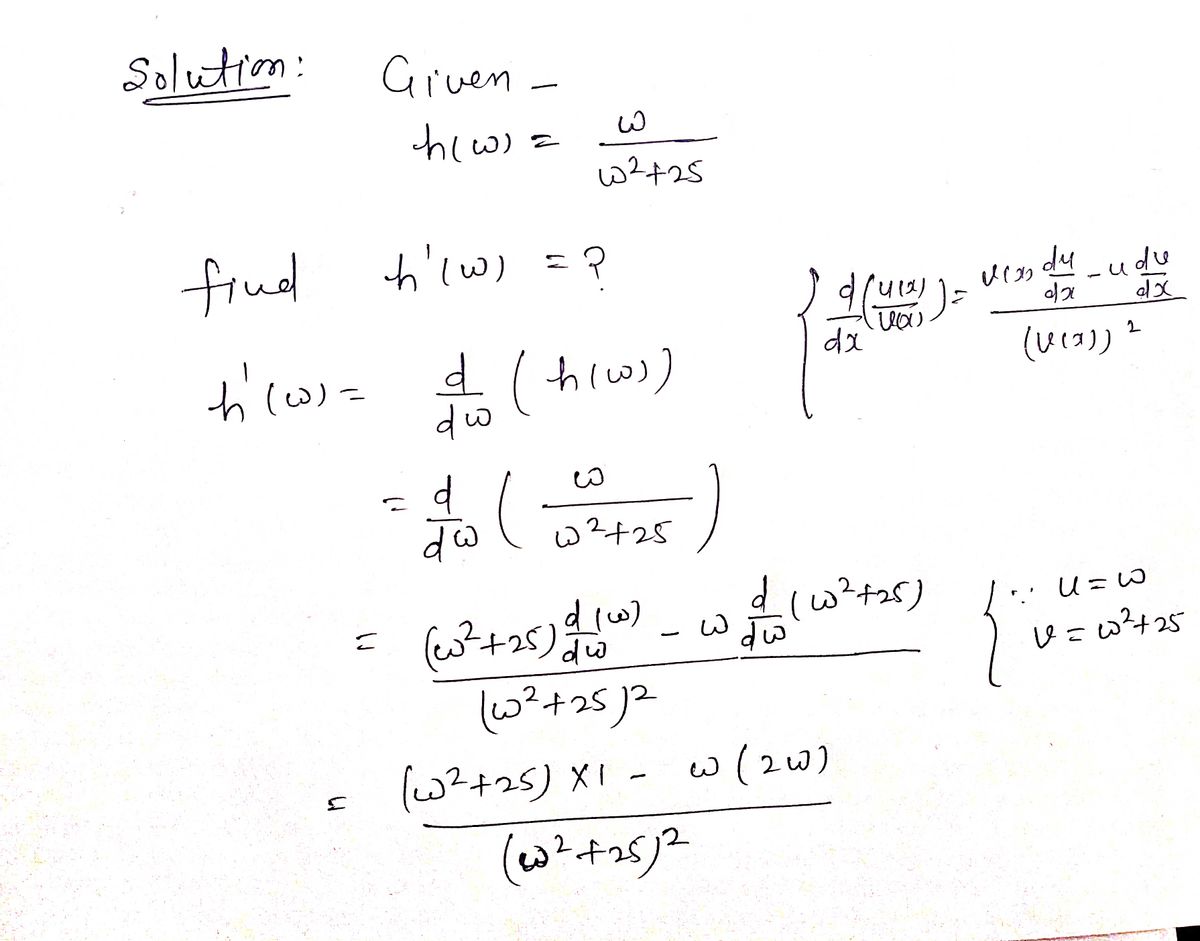 Calculus homework question answer, step 1, image 1